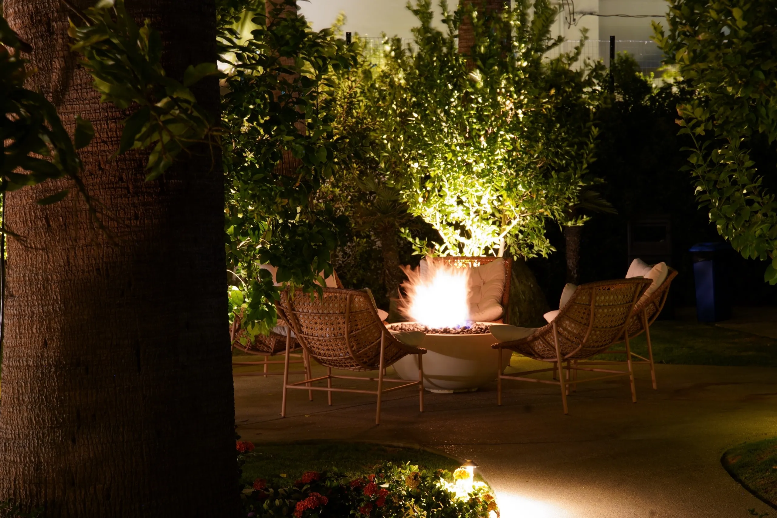 Aviara Residence — coastal garden at golden hour